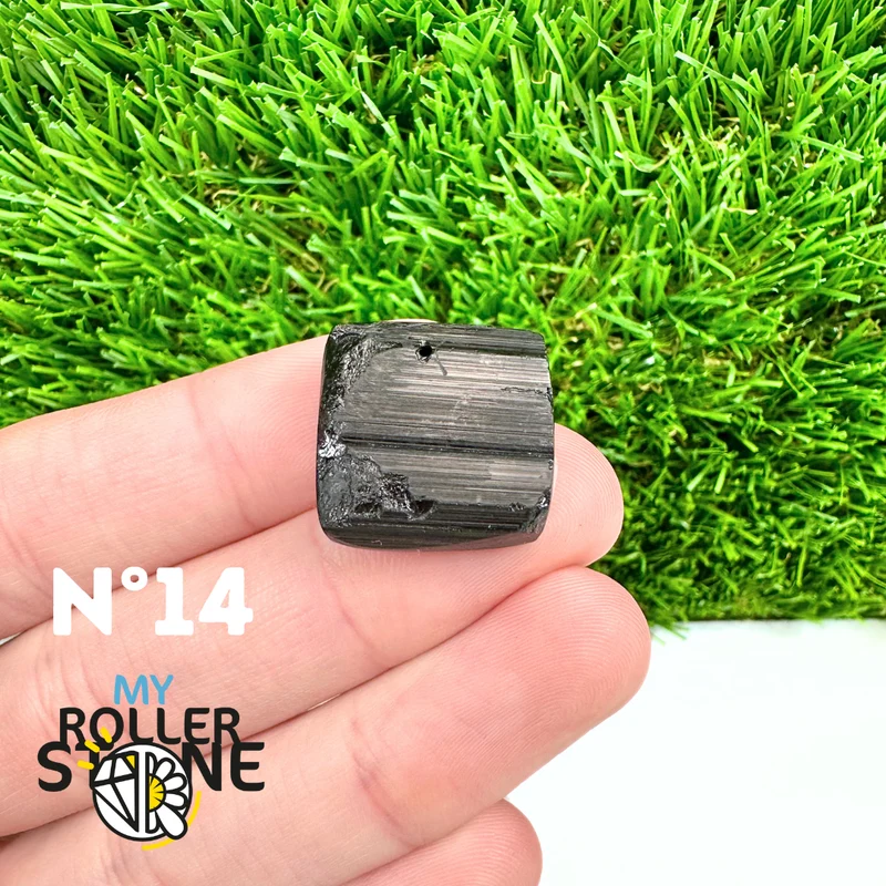 Colgante de turmalina negra 5A Pierce