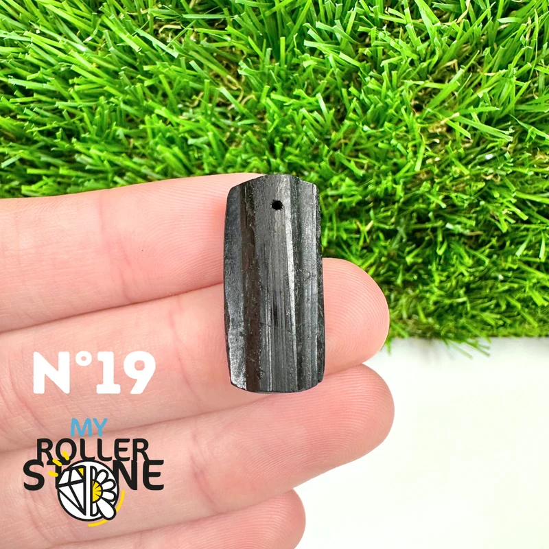 Colgante de turmalina negra 5A Pierce