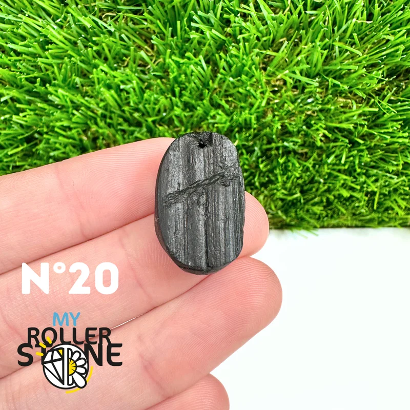 Colgante de turmalina negra 5A Pierce