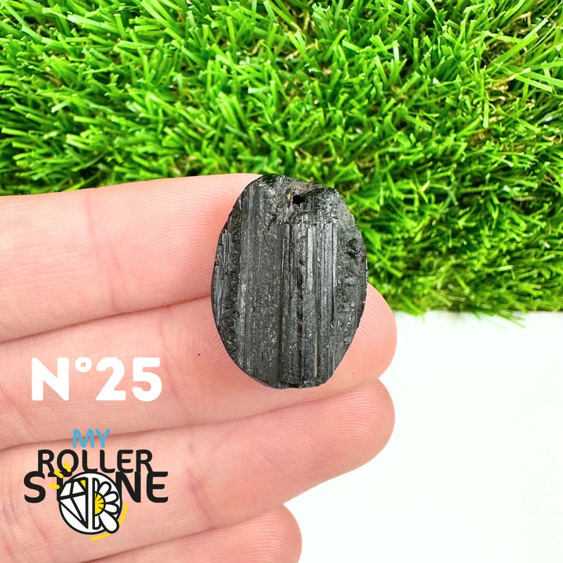 Colgante de turmalina negra 5A Pierce