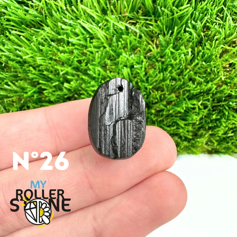Colgante de turmalina negra 5A Pierce