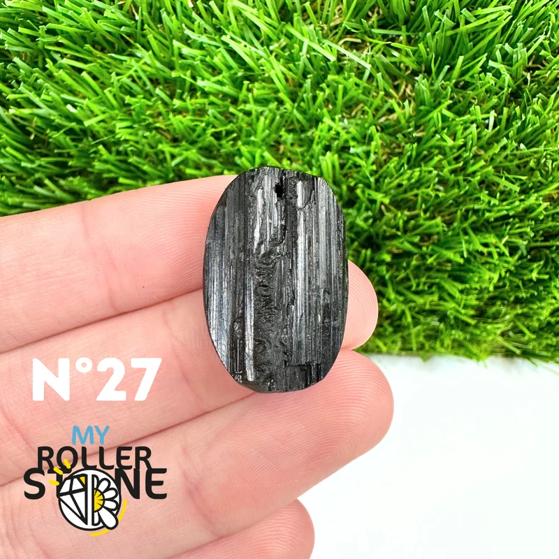 Colgante de turmalina negra 5A Pierce