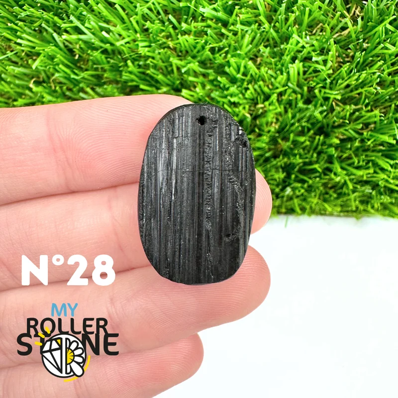 Colgante de turmalina negra 5A Pierce
