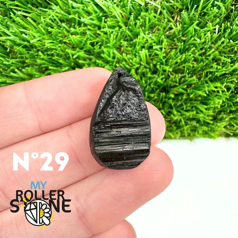Colgante de turmalina negra 5A Pierce