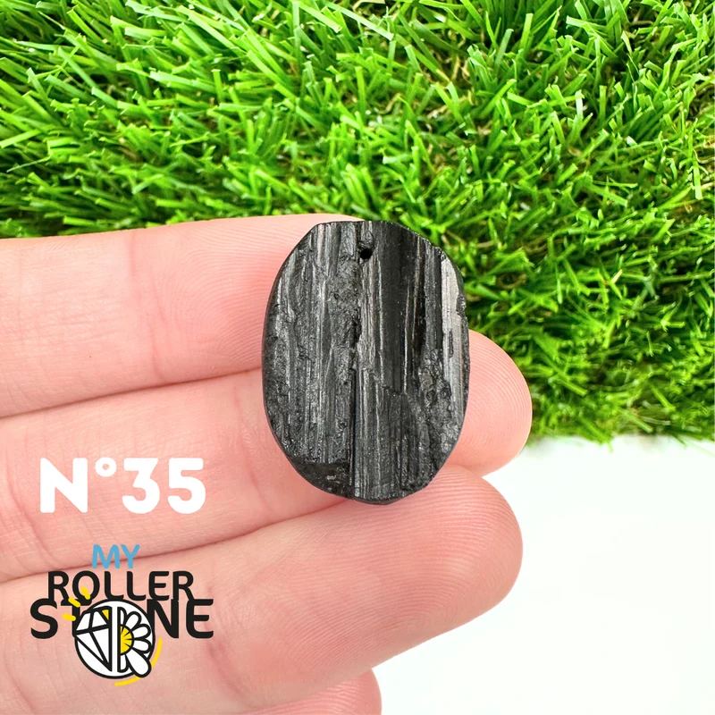 Colgante de turmalina negra 5A Pierce