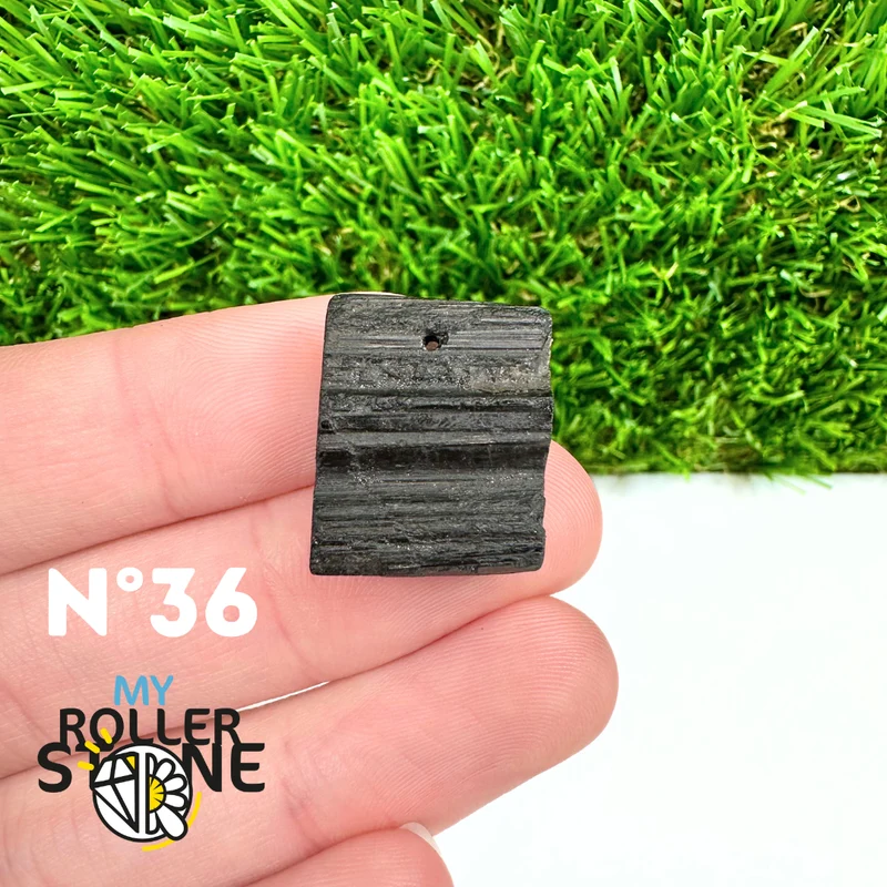 Colgante de turmalina negra 5A Pierce