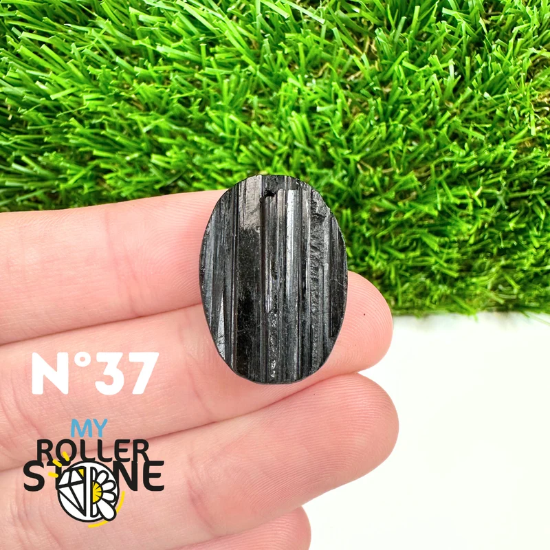 Colgante de turmalina negra 5A Pierce
