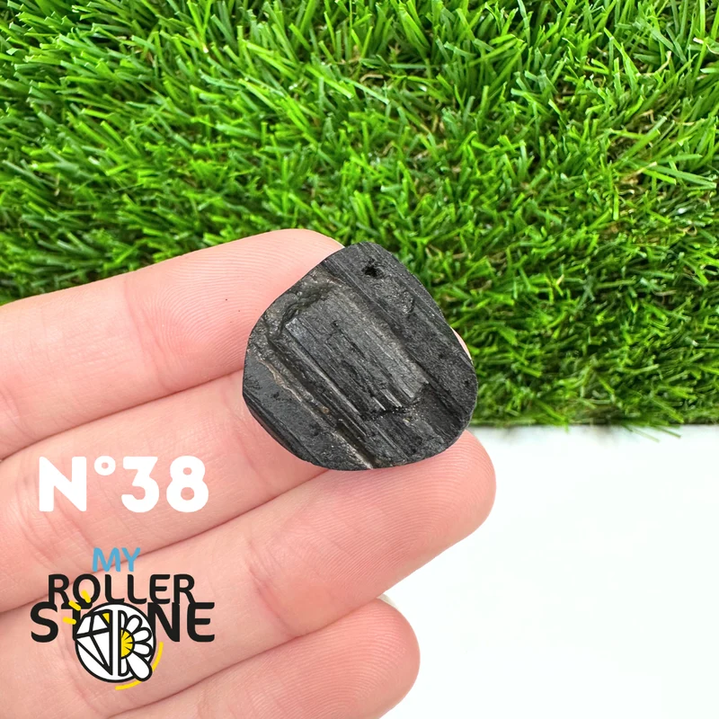 Colgante de turmalina negra 5A Pierce