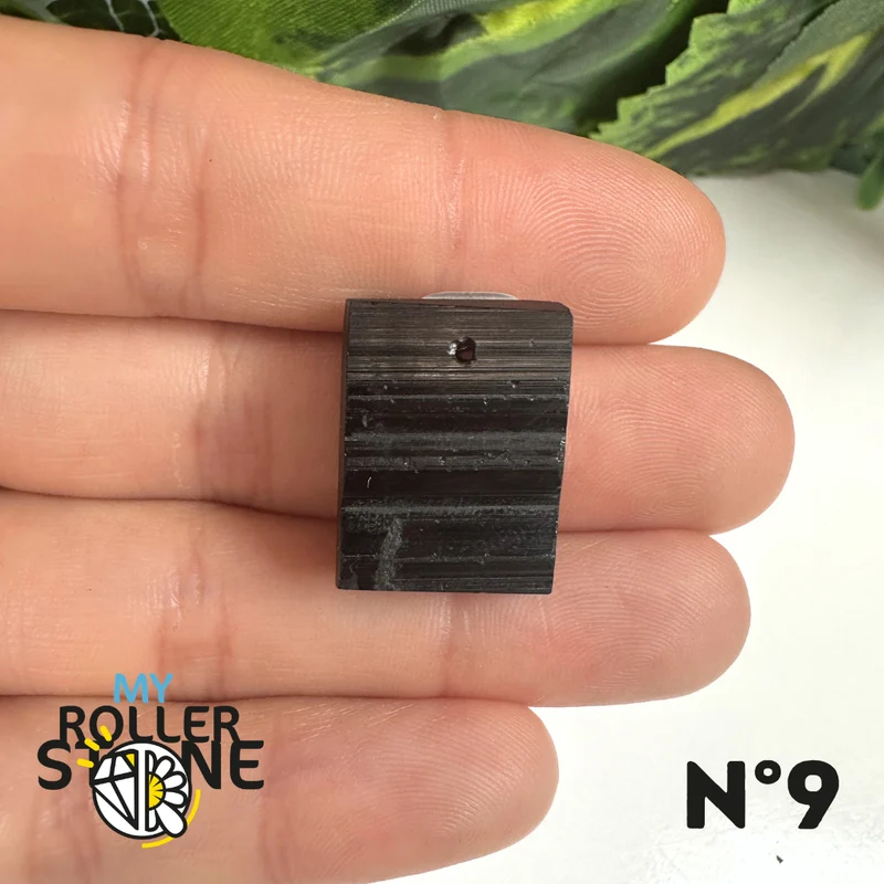 Colgante de turmalina negra 5A Pierce