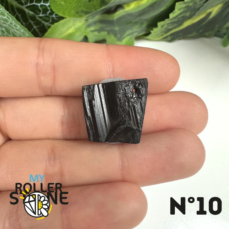 Colgante de turmalina negra 5A Pierce