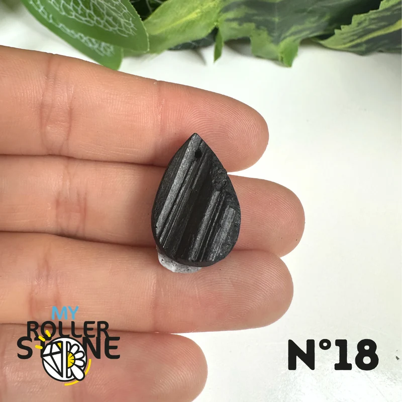 Colgante de turmalina negra 5A Pierce