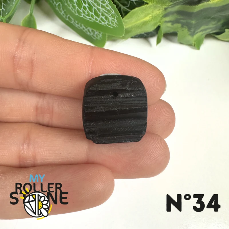 Colgante de turmalina negra 5A Pierce