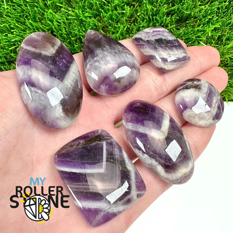 Colgante de amatista Chevron perforado 5A