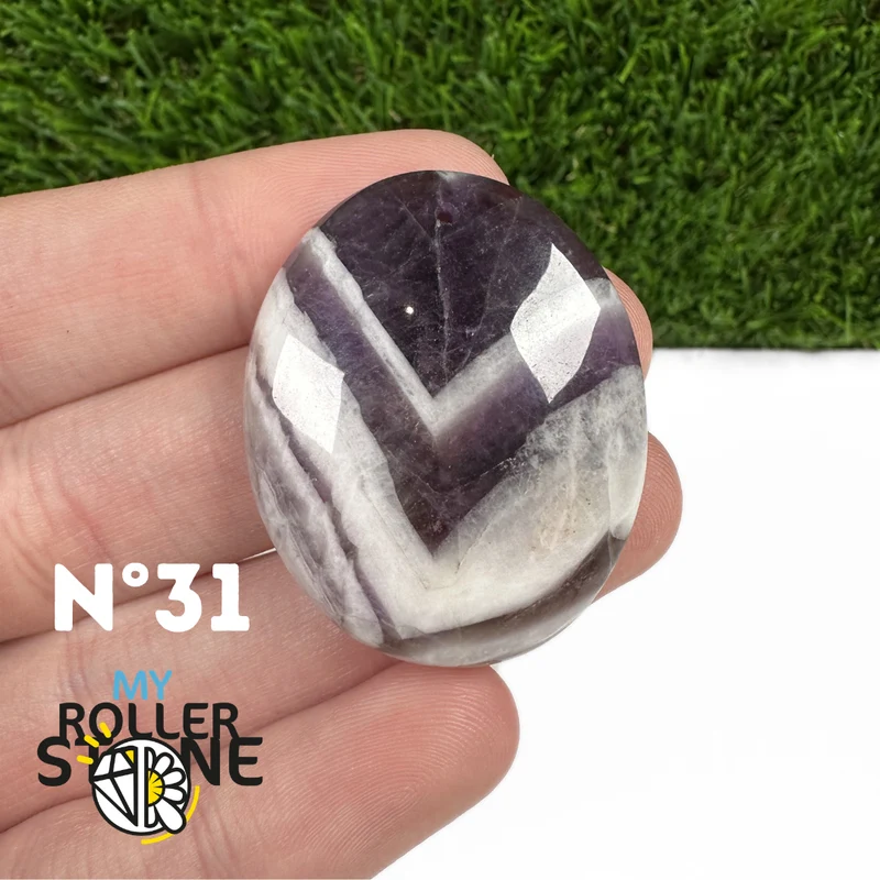 Colgante de amatista Chevron perforado 5A