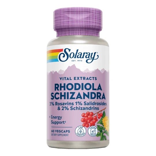 Schizandra & Rhodiola 500 mg 60 Capsulas | Solaray