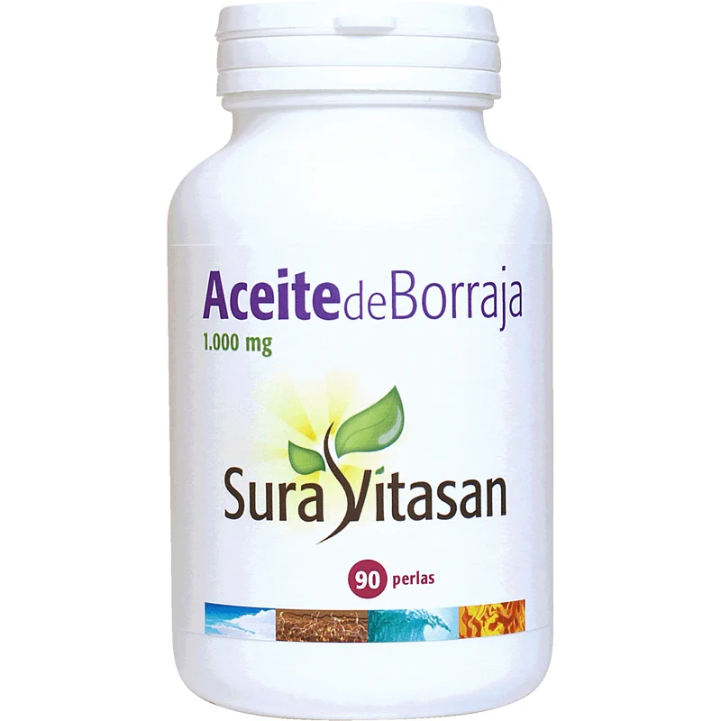 Aceite de Borraja 1000 mg 90 Perlas | Sura Vitasan