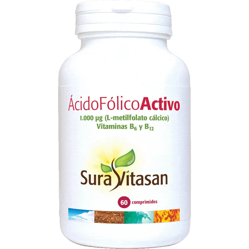 Acido Folico Activo 60 Comprimidos | Sura Vitasan