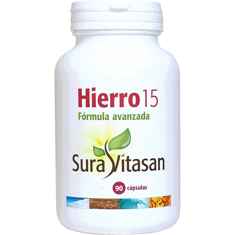 Hierro 15 90 Capsulas | Sura Vitasan