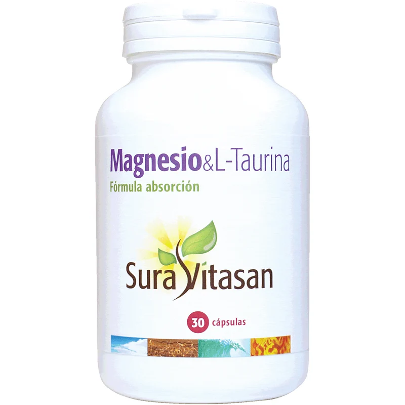 Magnesio & L-Taurina 90 Capsulas | Sura Vitasan