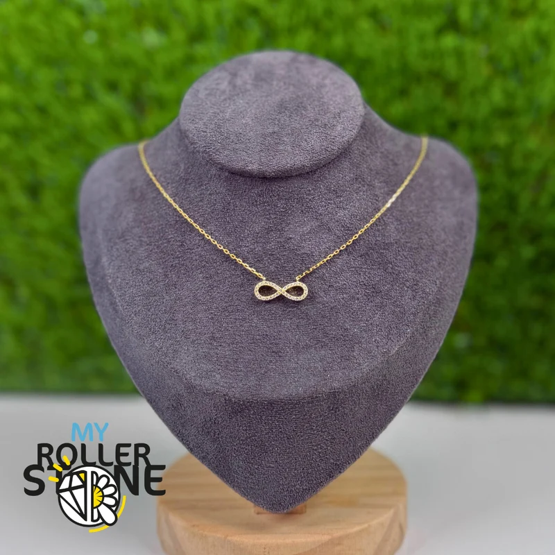 Collar Infinito en Plata de Ley 925 y Circonitas