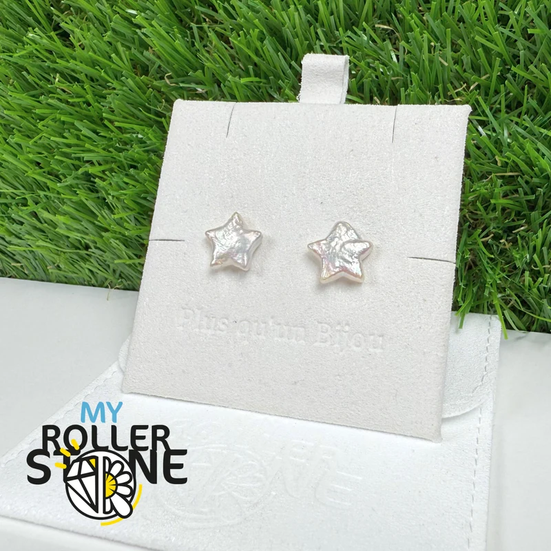 Pendientes de perla de agua dulce Star S925