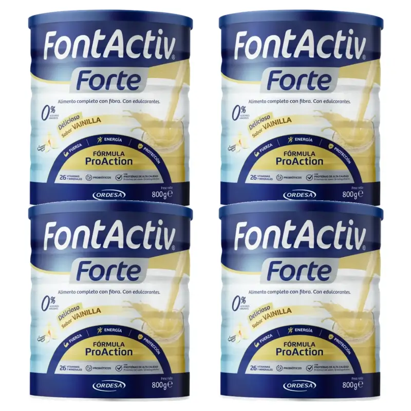 Fontactiv Forte ProAction Vainilla, 4 x 800 g