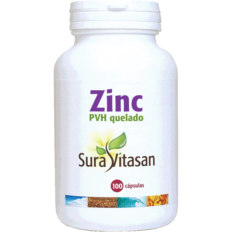 Zinc PVH Quelado 100 Capsulas | Sura Vitasan