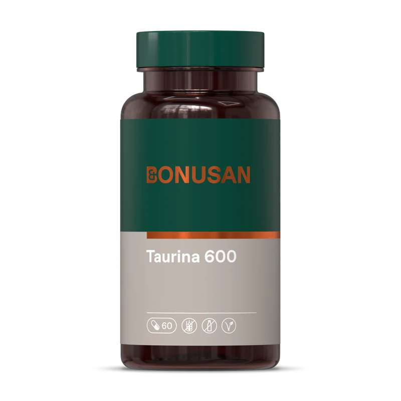 Taurina 600 mg 60 Capsulas | Bonusan