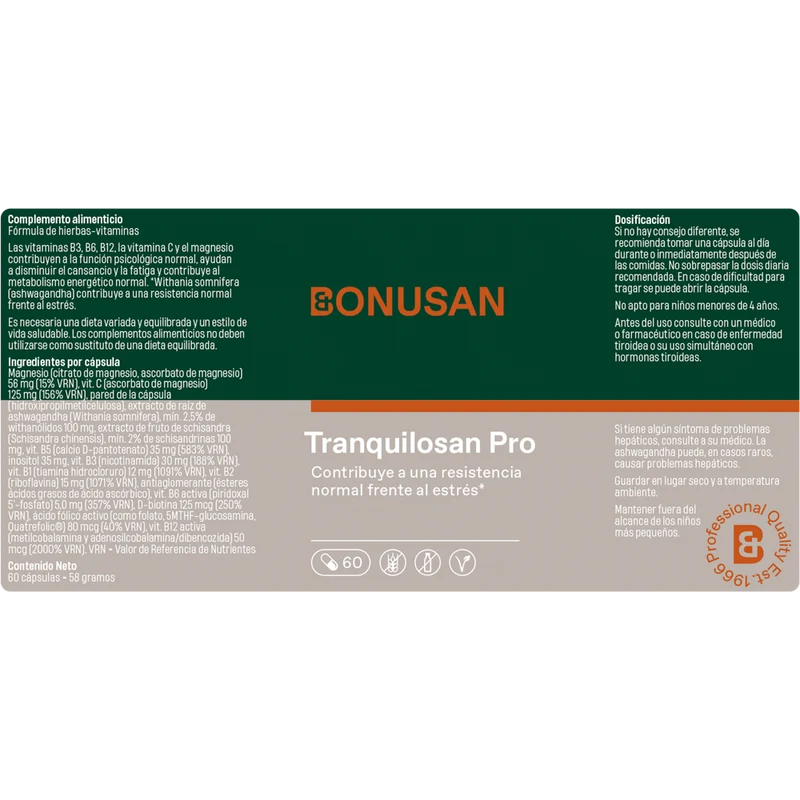 Tranquilosan 60 Tabletas | Bonusan