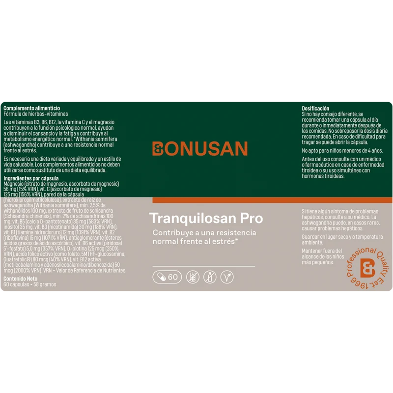Tranquilosan 60 Tabletas | Bonusan