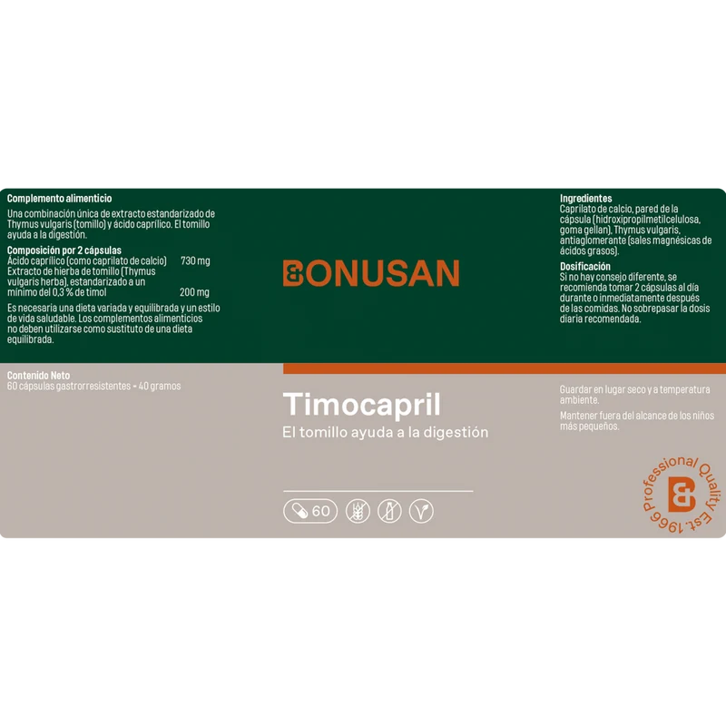 Timocapril 60 capsulas | Bonusan