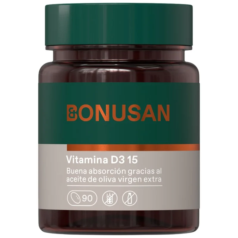 Vitamina D3 15 mcg 600 UI 90 Capsulas | Bonusan