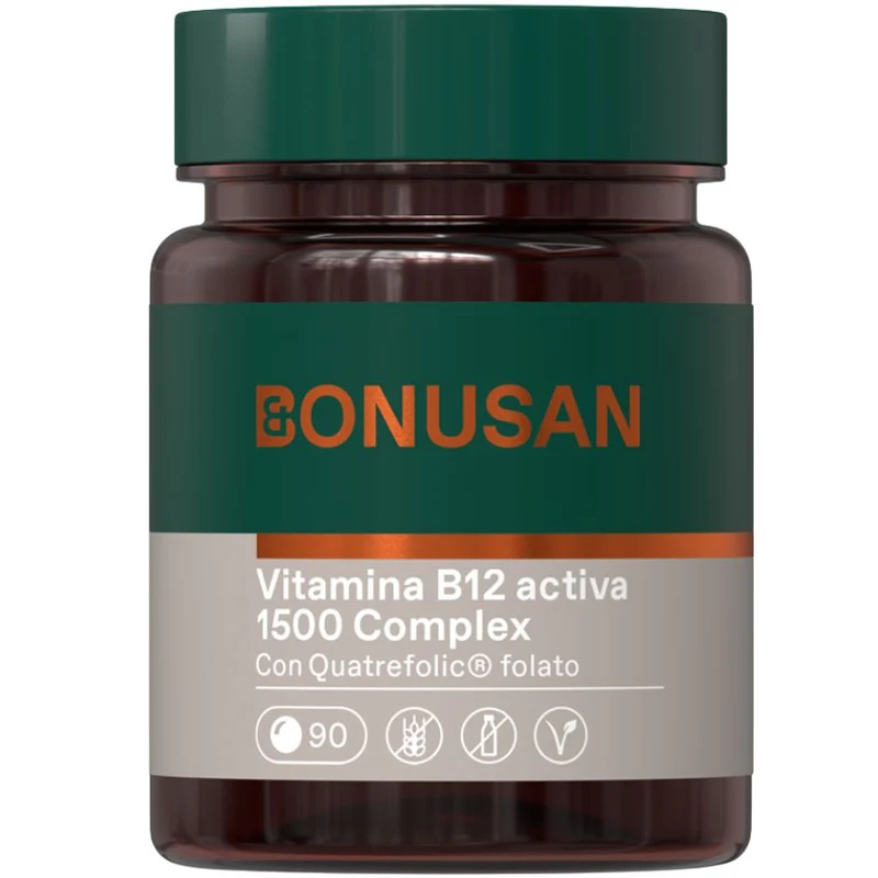 Coenzima B12 1500 mcg Plus 90 Tabletas | Bonusan