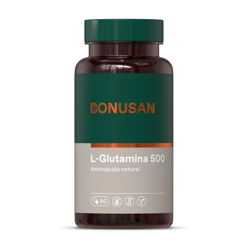 L Glutamina 500 mg 60 Capsulas | Bonusan