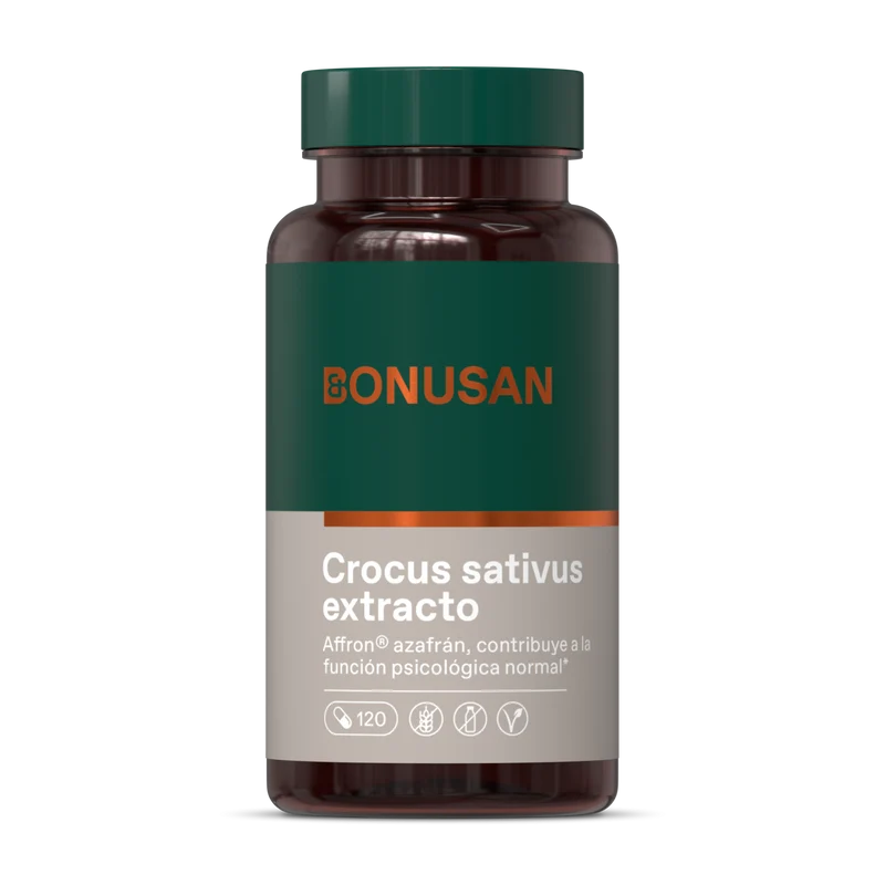 Crocus Sativus Extracto 60 Capsulas | Bonusan