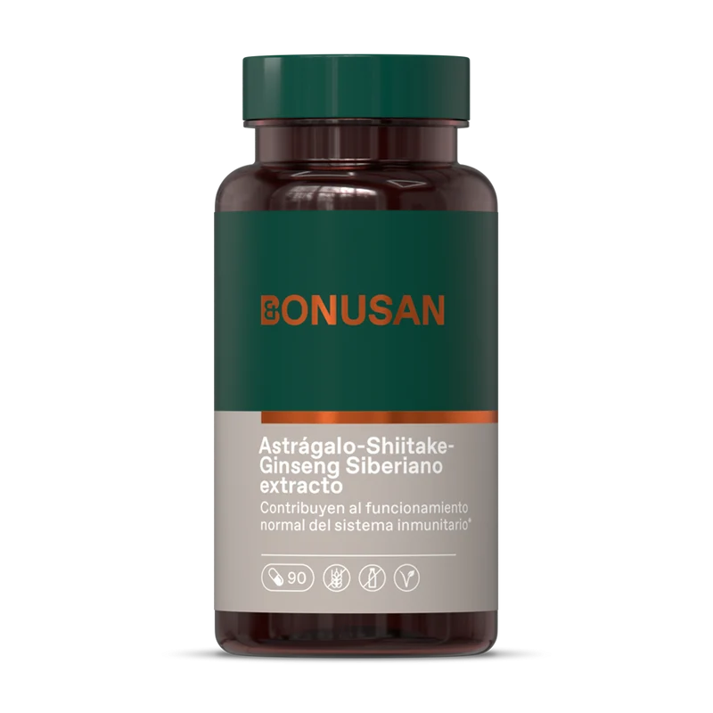 Astragalo Shiitake Ginseng Siberiano 90 Capsulas | Bonusan