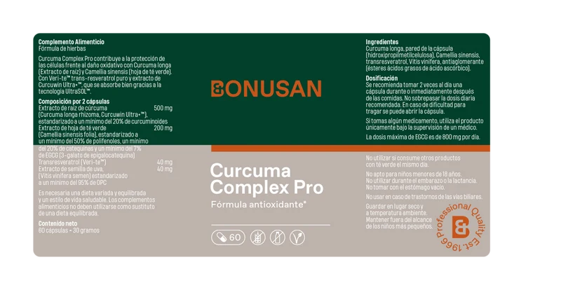 Curcuma Complex Pro 60 Capsulas | Bonusan