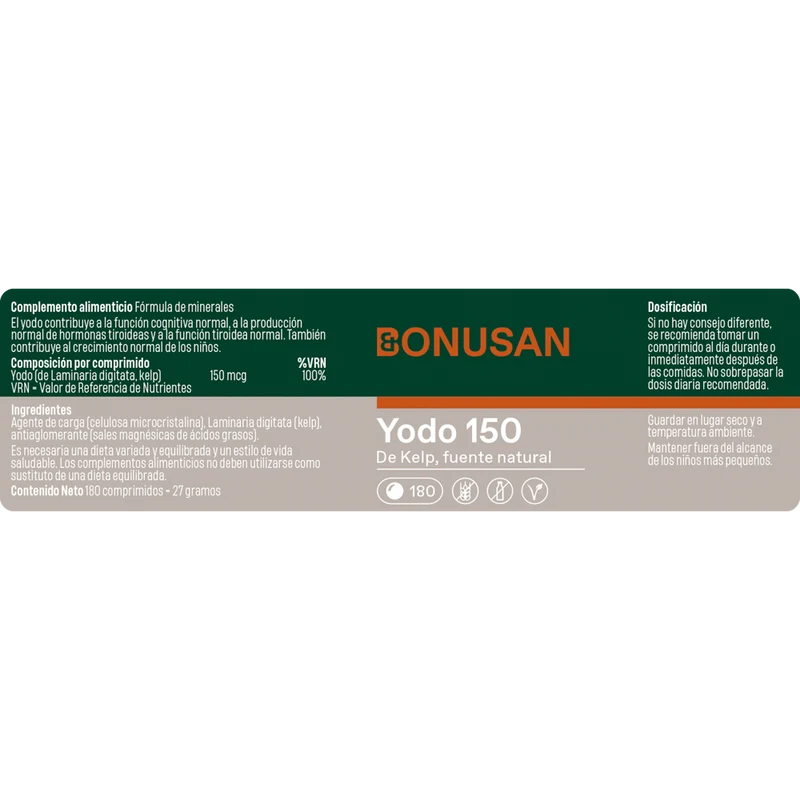 Yodo 150 mcg 180 Tabletas | Bonusan