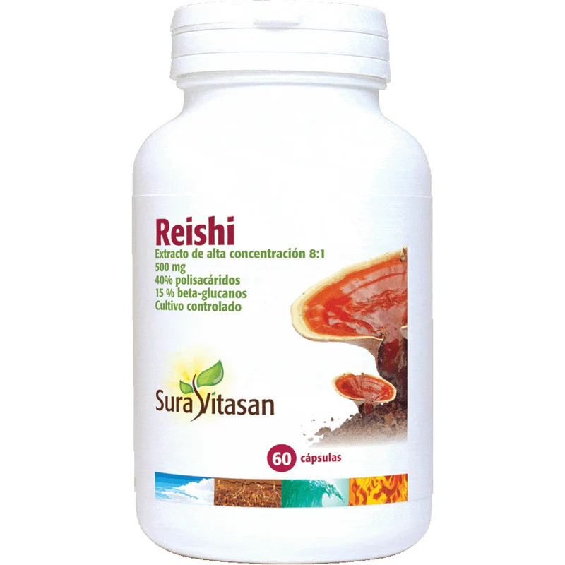 Reishi 500 mg 60 Capsulas | Sura Vitasan