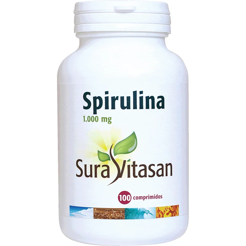 Spirulina 1000mg 100 Comprimidos | Sura Vitasan