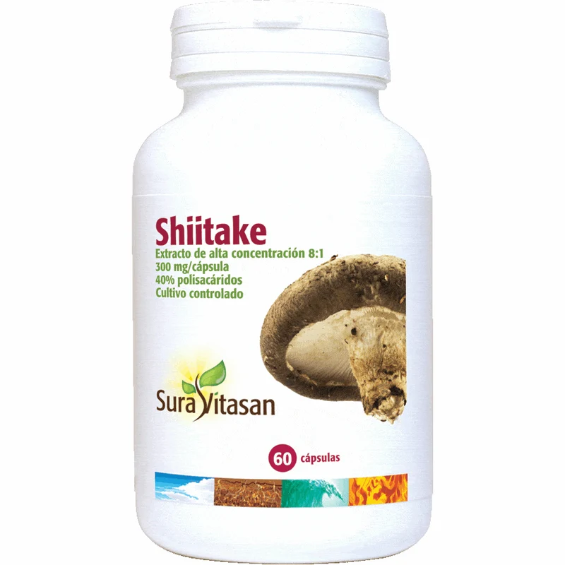 Shiitake 300mg 60 Capsulas | Sura Vitasan
