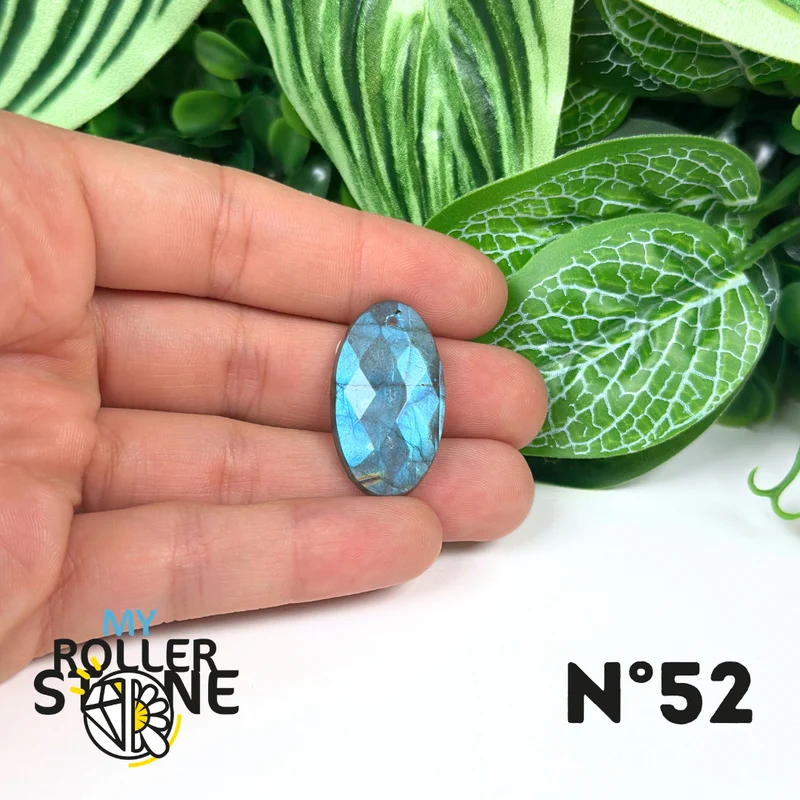 Colgantes de labradorita azul fuego facetada 5A