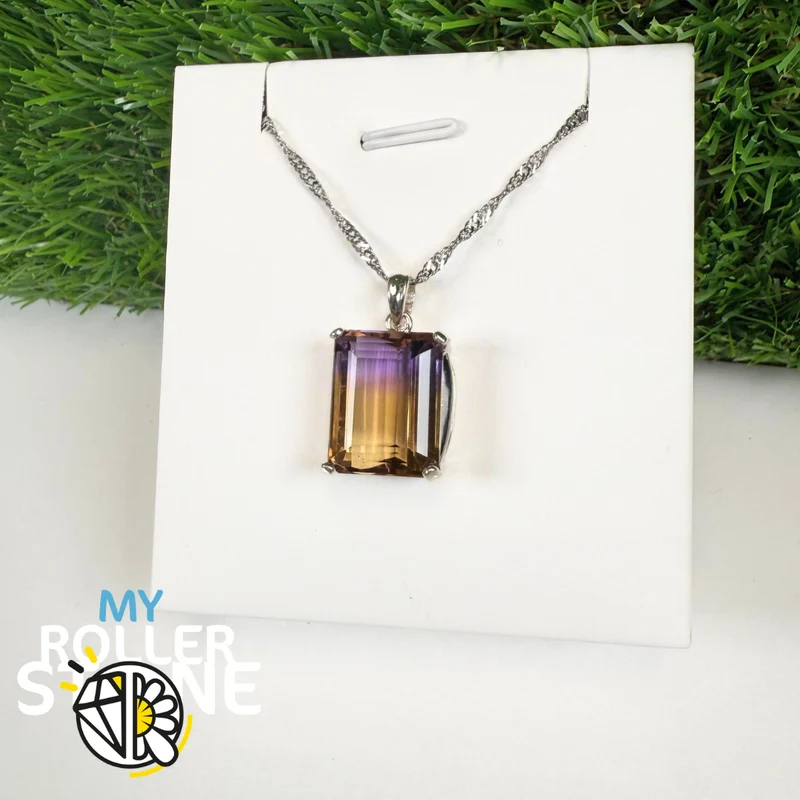Colgante de ametrino y plata 925