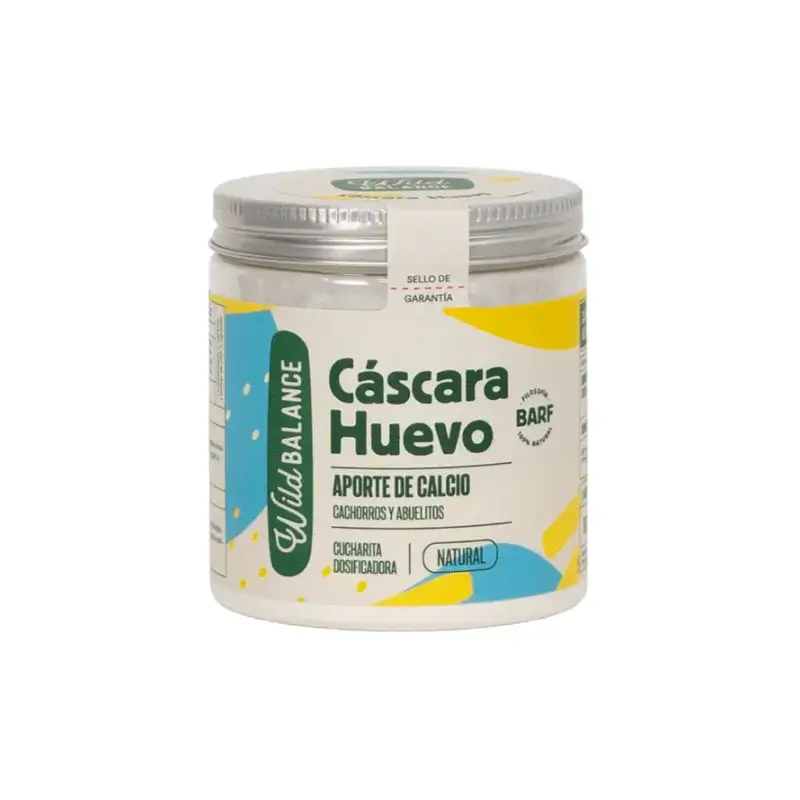 Wild Balance Cáscara de Huevo Orgánica Suplemento Natural Perros y Gatos 100g