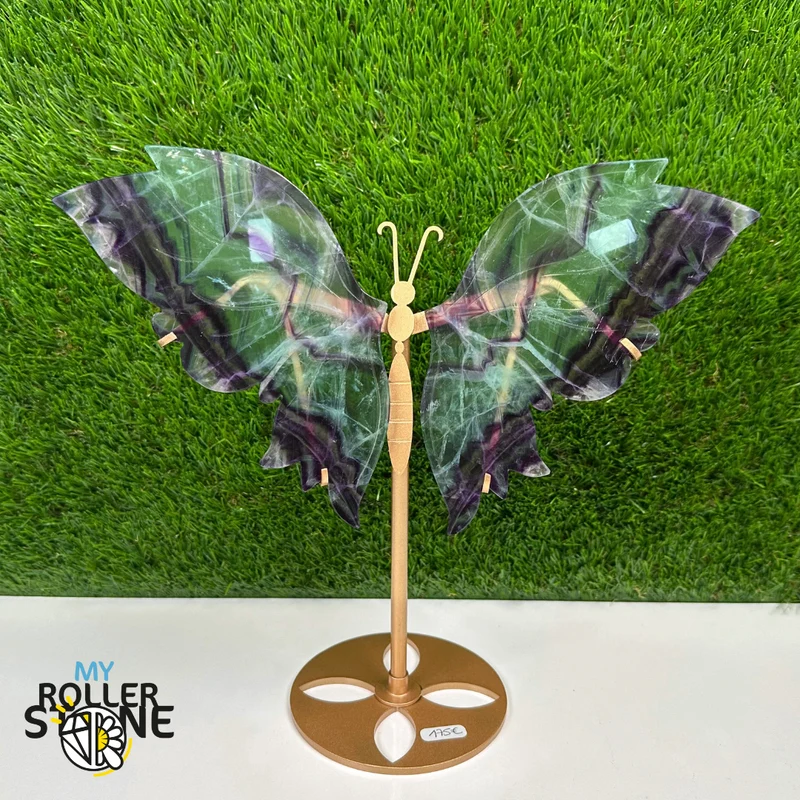 Mariposa de fluorita arcoíris