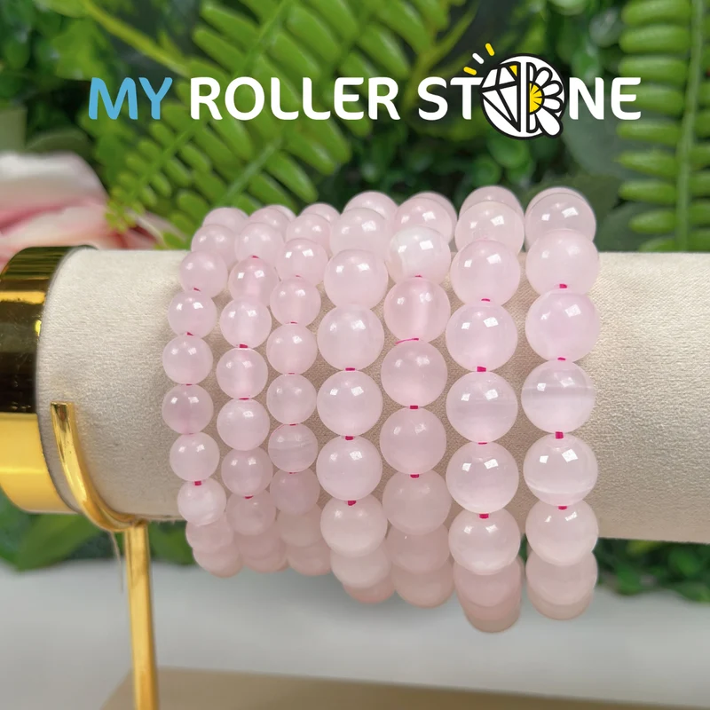 Pulsera de calcita manganosa rosa