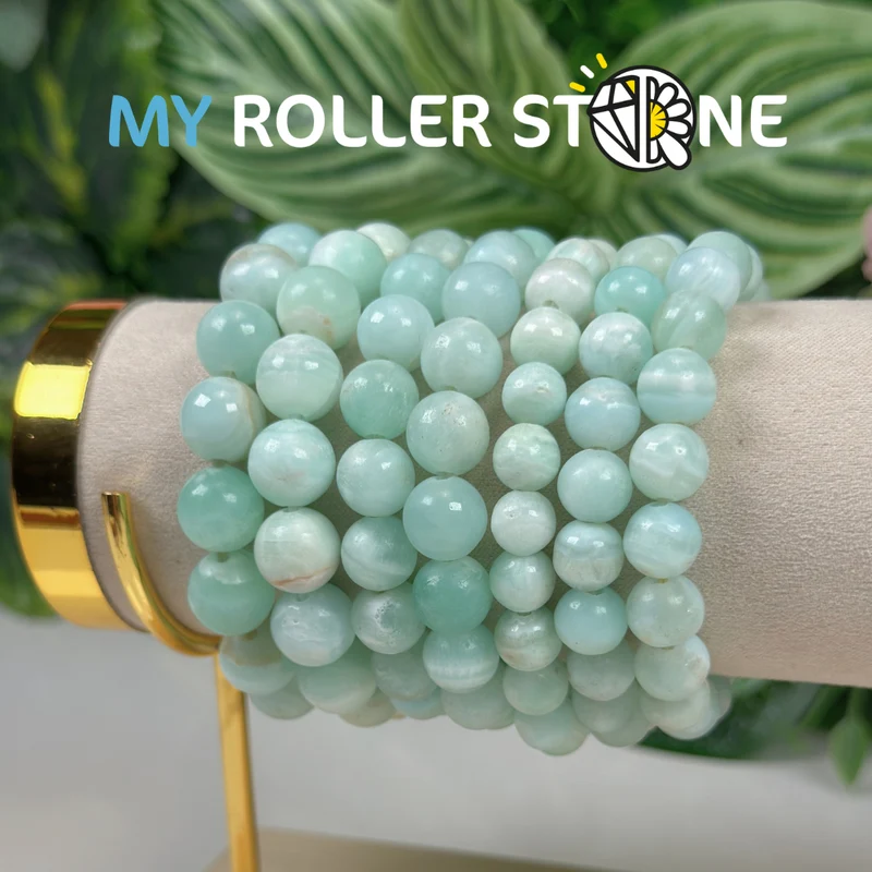 Pulsera de calcita azul caribeña