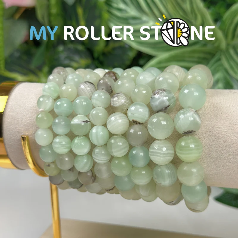 Pulsera de calcita verde