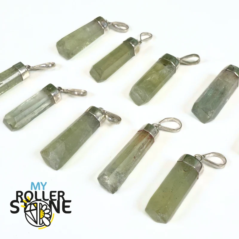 Colgante de aguador y plata