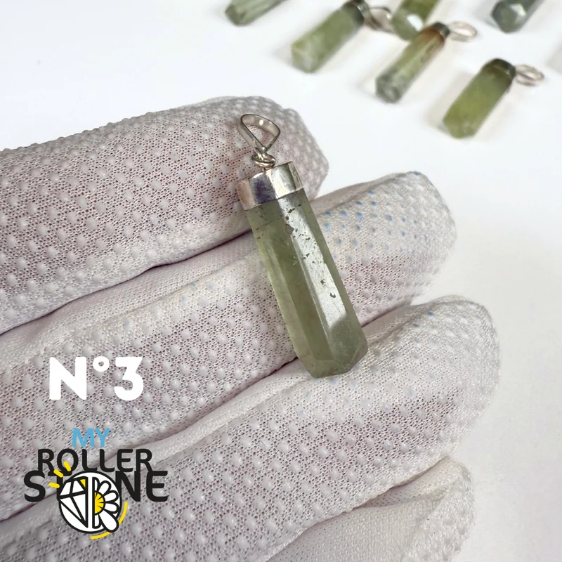 Colgante de aguador y plata